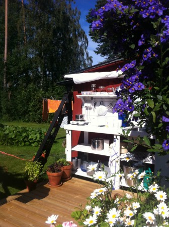 Vårt utekök på landet